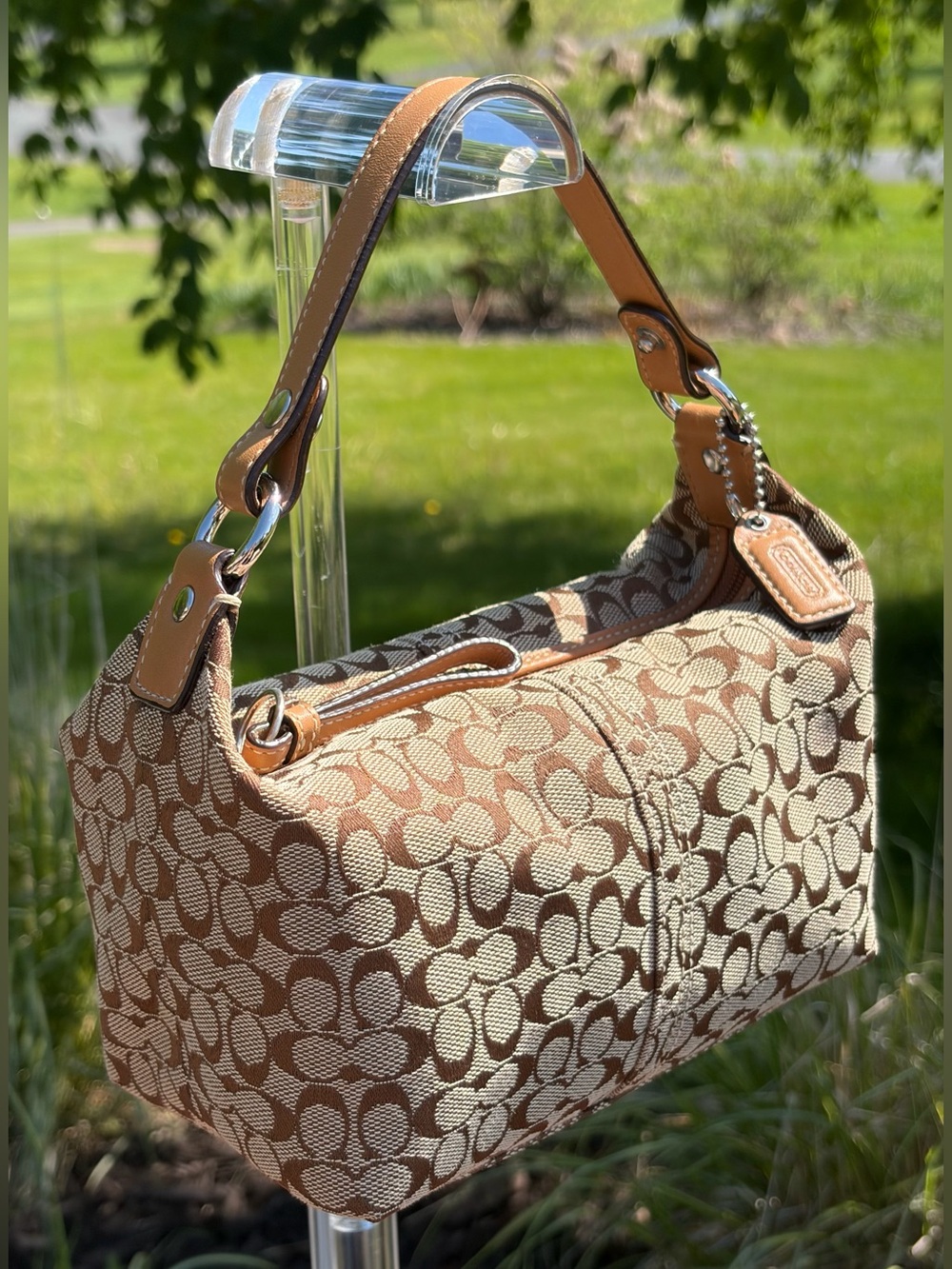 Vintage COACH Signature Mini C Brown Demi Purse Like New - Picture 4 of 17